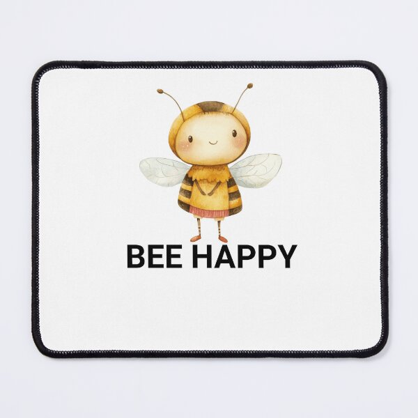 Item preview, Bee Happy Cute Bee Kawaii Saying designed and sold by BoosterShop.