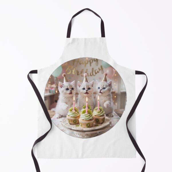 Item preview, Triple Birthday Kittens – Cute Cats Party Sticker designed and sold by Fatomfatom.