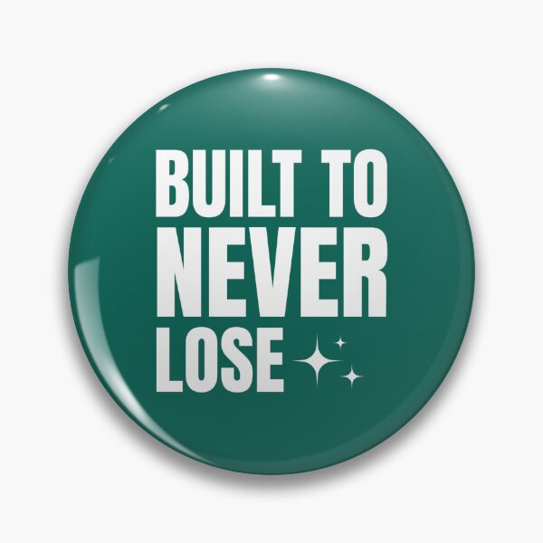 Item preview,  Built To Never Lose Motivational Typography Design designed and sold by Waldero.