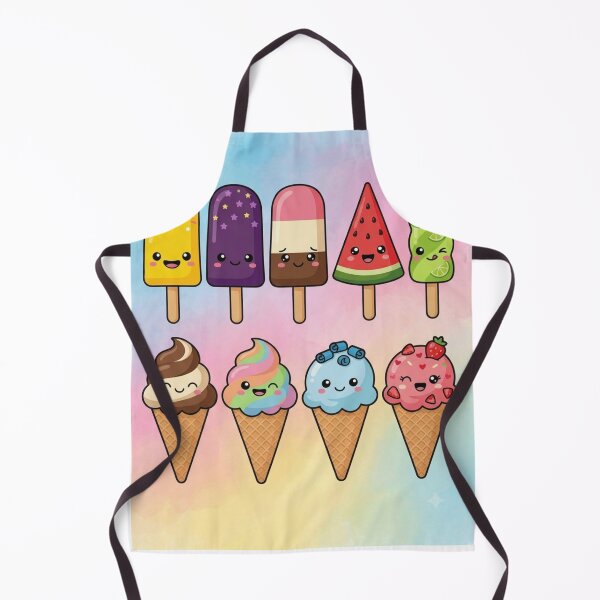 Item preview, Cute Kawaii Rainbow Fruit & Sprinkles Ice Cream Sticker Pack designed and sold by FatiDesigns.