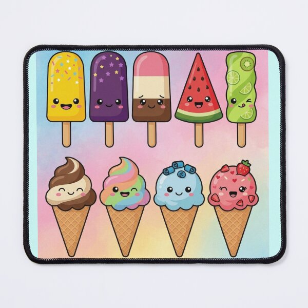 Item preview, Cute Kawaii Rainbow Fruit & Sprinkles Ice Cream Sticker Pack designed and sold by FatiDesigns.