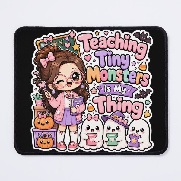 Item preview, Teaching Little Monsters is My Thing Kawaii Spooky Cute Teacher Classroom Halloween  designed and sold by TheHappyCatStudio.