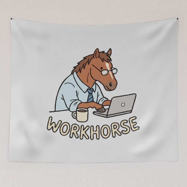 Item preview, Office Horse Working Workhorse designed and sold by Gkinoki.