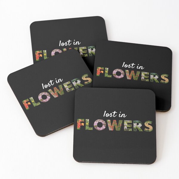 Item preview, Lost in Flowers, Floral Typography Nature Aesthetic for Flower Lovers designed and sold by NeededTees.