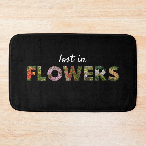 Item preview, Lost in Flowers, Floral Typography Nature Aesthetic for Flower Lovers designed and sold by NeededTees.