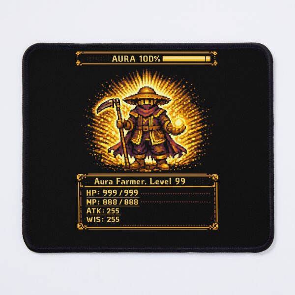 Item preview, Aura Farmer Level 99 - Funny Gaming Meme designed and sold by matty healy is a rat store.