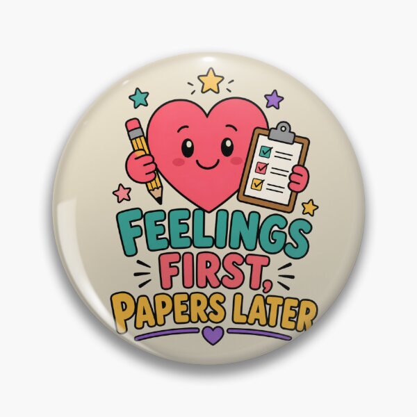 Item preview, Feelings First Papers Later Funny School Counselor Shirt designed and sold by Nawi32.