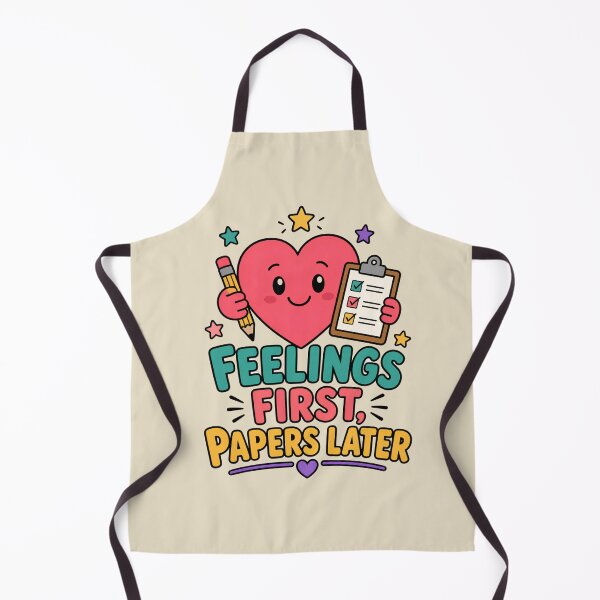 Item preview, Feelings First Papers Later Funny School Counselor Shirt designed and sold by Nawi32.