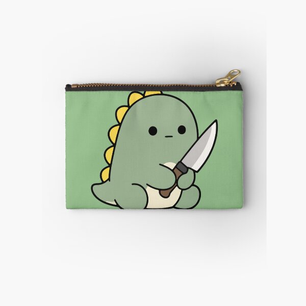 Item preview, Cute Dinosaur Holding Knife designed and sold by cladeart.