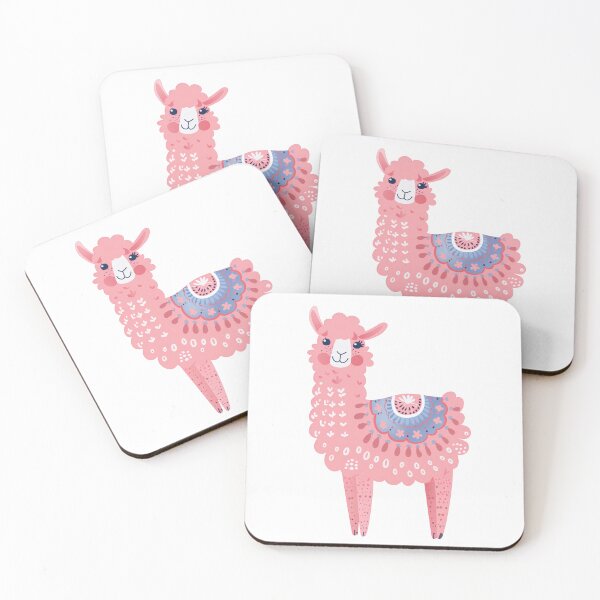 Item preview, Scandinavian Folk Art, Pink Alpaca designed and sold by xiao xuans.