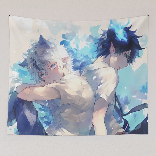 Item preview, Rin Okumura Blue Exorcist Soft Blue Flame Daydream designed and sold by ManuelOpito.