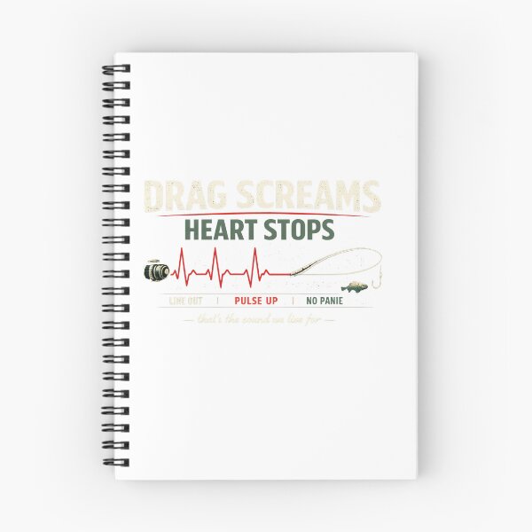 Item preview, Drag Screams Heart Stops Funny Fishing Design designed and sold by 404CLOTHINGG.