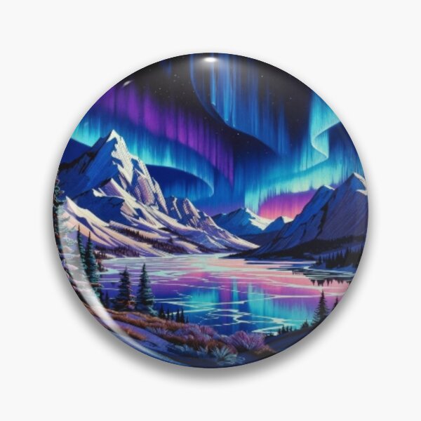 Item preview, Cosmic Aurora Mountain Lake  designed and sold by Nexus Space.