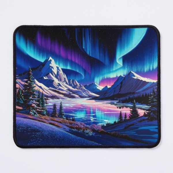 Item preview, Cosmic Aurora Mountain Lake designed and sold by Nexus Space.