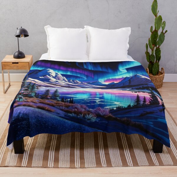Item preview, Cosmic Aurora Mountain Lake designed and sold by Nexus Space.