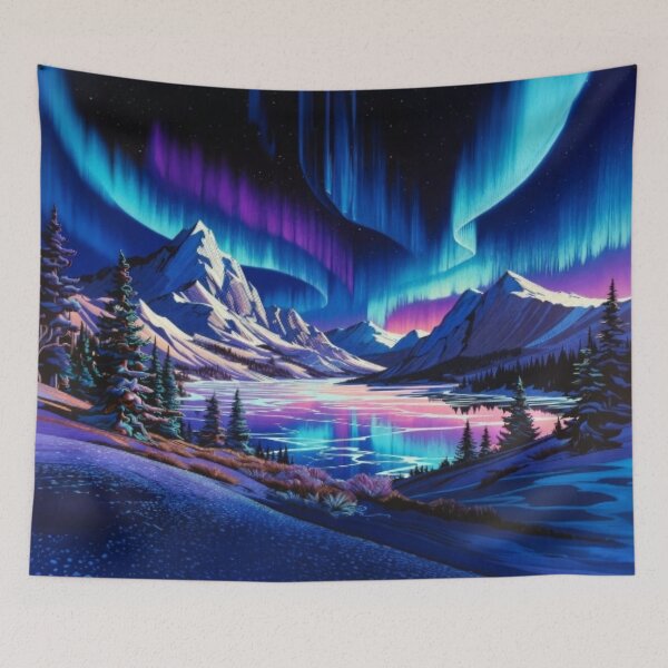 Item preview, Cosmic Aurora Mountain Lake  designed and sold by Nexus Space.