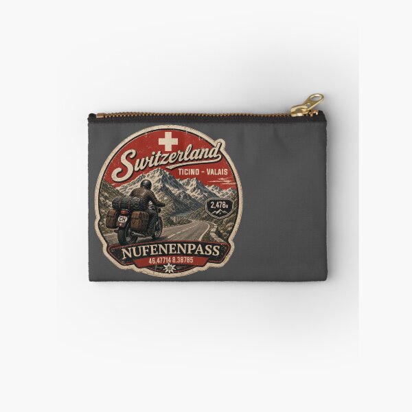 Item preview, Nufenen Pass Switzerland Nufenenpass Motorcycle Sticker TShirt 03 designed and sold by OuterShellUK.