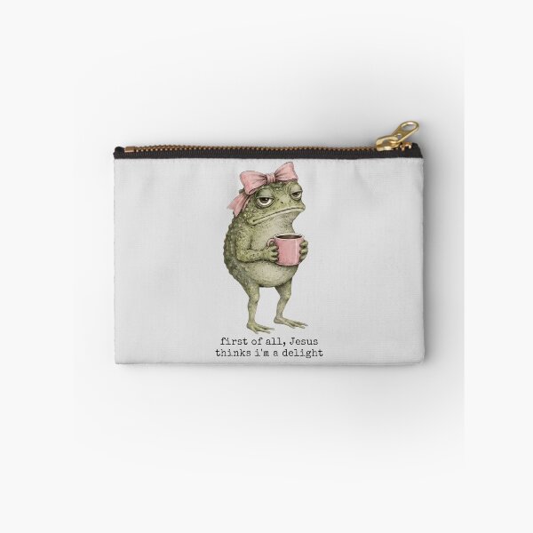 Item preview, Funny First Of All Jesus Thinks I’m A Delight Frog Meme designed and sold by VincentGoodLove.