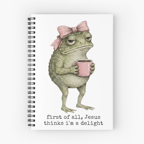 Item preview, Funny First Of All Jesus Thinks I’m A Delight Frog Meme designed and sold by VincentGoodLove.