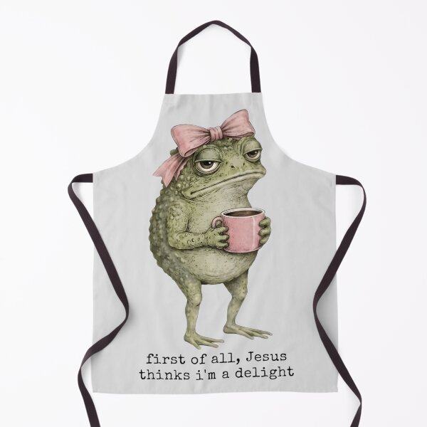Item preview, Funny First Of All Jesus Thinks I’m A Delight Frog Meme designed and sold by VincentGoodLove.