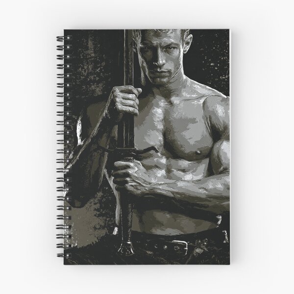 Item preview, Monochrome Warrior Holding Sword in Dramatic Light designed and sold by JaimeLikes.