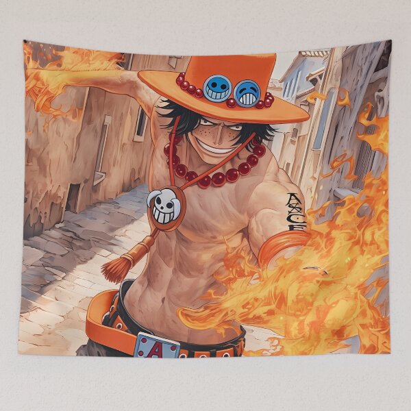 Item preview, Portgas D Ace One Piece City Flame Pirate Run designed and sold by ManuelOpito.