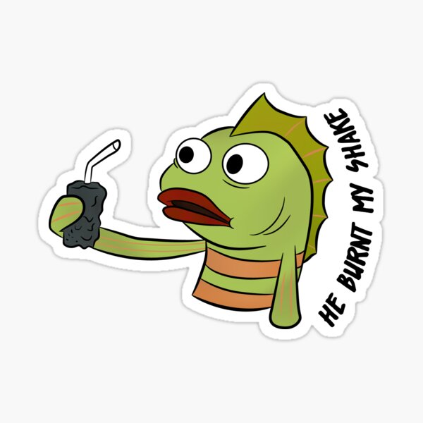 Item preview, He Burnt My Shake designed and sold by Shitbuttassbutt.