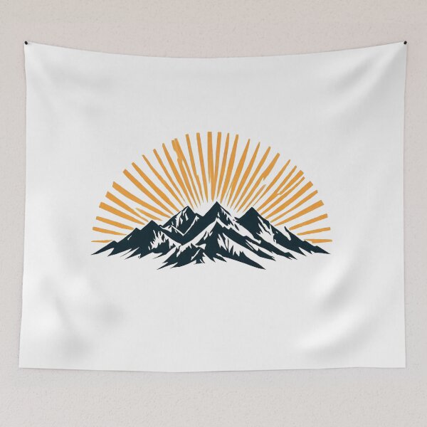 Item preview, Minimalist Sunrise Retro Landscape Vintage T-Shirt Design designed and sold by Evv_u.