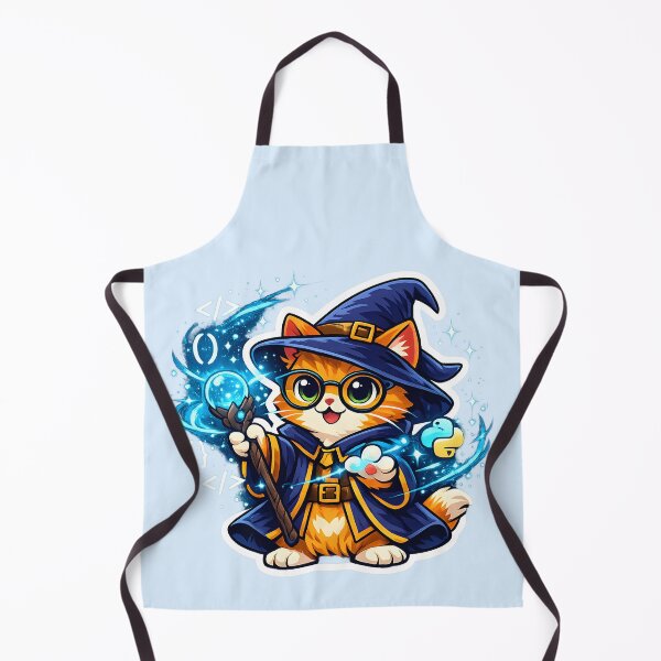 Item preview, Python Wizard Cat Coding Magic designed and sold by loukaidigitals.
