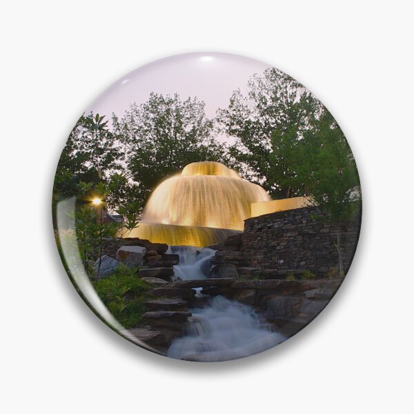 Item preview, Finlay Park Fountain At Dusk Vertical designed and sold by LisaWootenPhoto.
