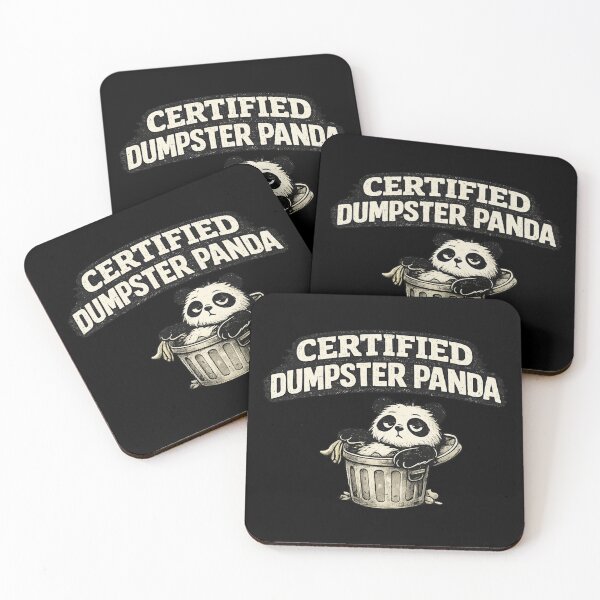 Item preview, Certified Dumpster Panda Funny Trash Panda Style Humor Gift Panda Lover Tee Vintage Distressed Shirt designed and sold by Gremlin Hours.