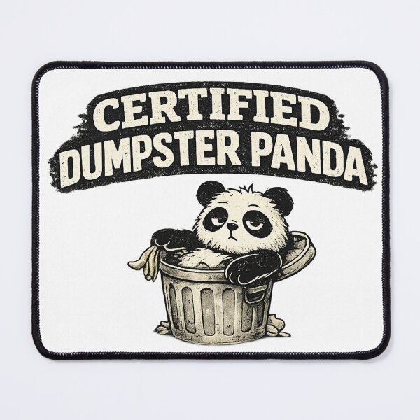 Item preview, Certified Dumpster Panda Funny Trash Panda Style Humor Gift Panda Lover Tee Vintage Distressed Shirt designed and sold by Gremlin Hours.