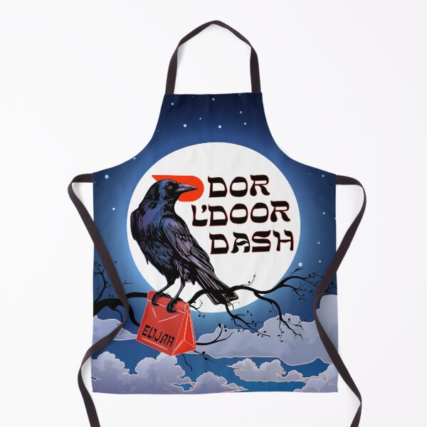 Item preview, Dor l'Door Dash Delivery Raven designed and sold by Miriam Anzovin.