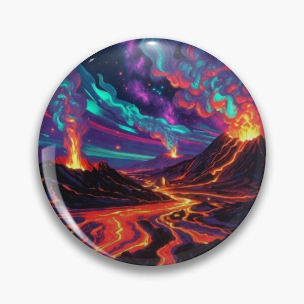 Item preview, Cosmic Volcano Eruption Psychedelic Poster designed and sold by Nexus Space.