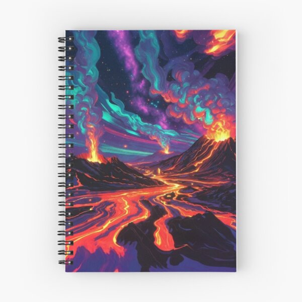 Item preview, Cosmic Volcano Eruption Psychedelic Poster designed and sold by Nexus Space.