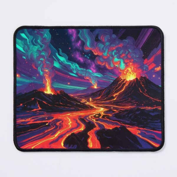 Item preview, Cosmic Volcano Eruption Psychedelic Poster designed and sold by Nexus Space.