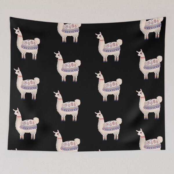 Item preview, Scandinavian Folk Art, Cute Alpaca designed and sold by xiao xuans.