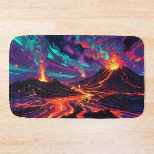 Item preview, Cosmic Volcano Eruption Psychedelic Poster designed and sold by Nexus Space.