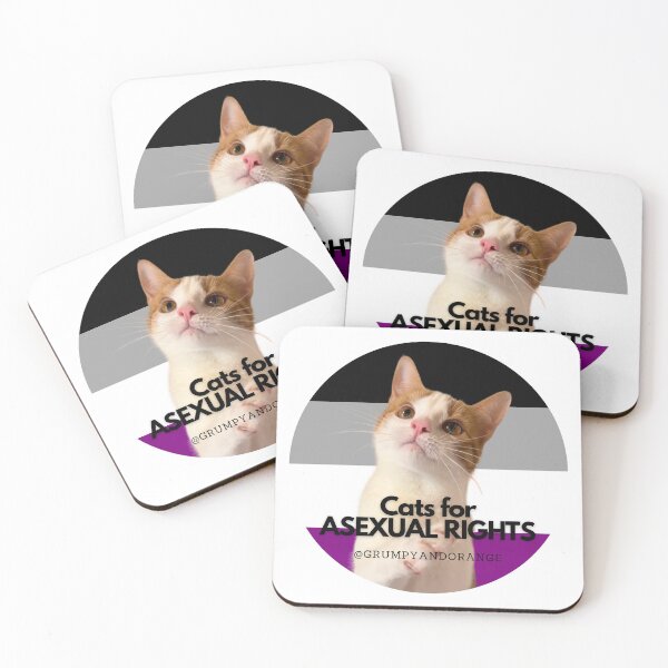 Item preview, Cats For Asexual Rights - Viljami designed and sold by Grumpy and Orange.