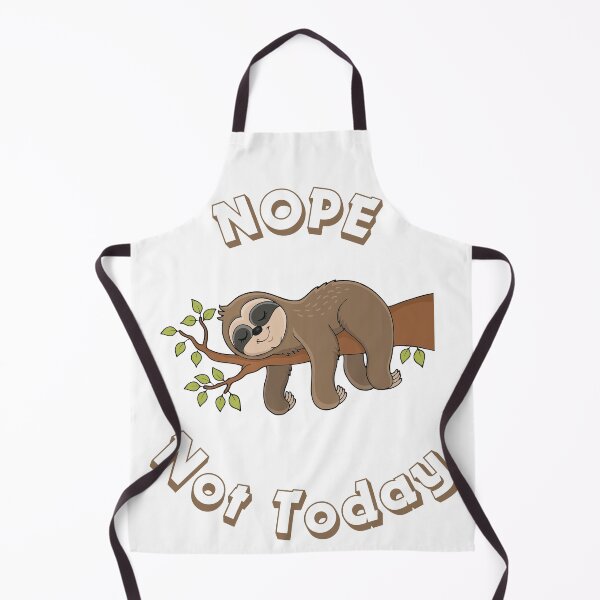 Item preview, Nope, Not Today – The sloth motto for relaxed days designed and sold by Peter Kaul.