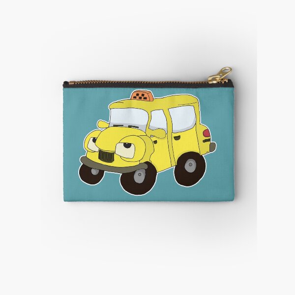 Item preview, Cute Yellow Taxi Cartoon | Funny Tired Car Things with Feelings Sticker designed and sold by MyxaART.