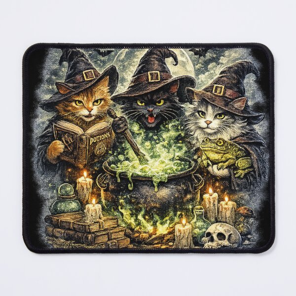 Item preview, Witch Cat Coven - Vintage Halloween Cat Graphic designed and sold by VHSmeow.