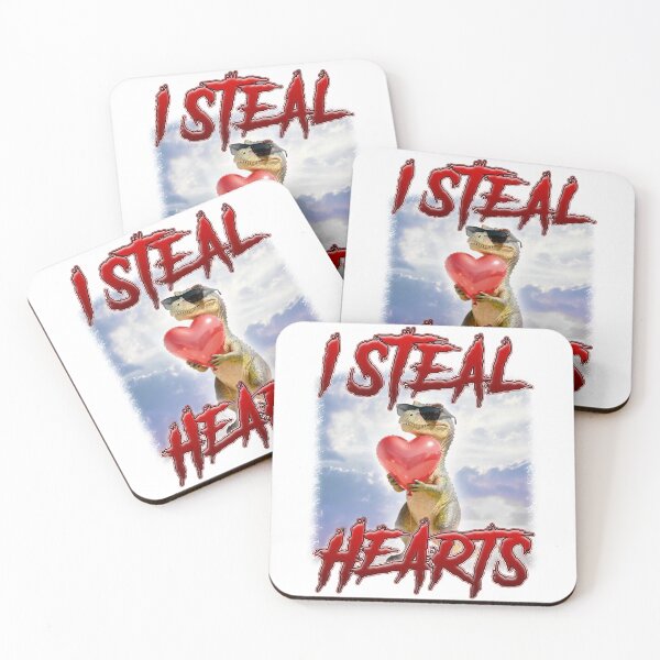 Item preview, I Steal Hearts Dinosaur Valentine's designed and sold by bngfx.
