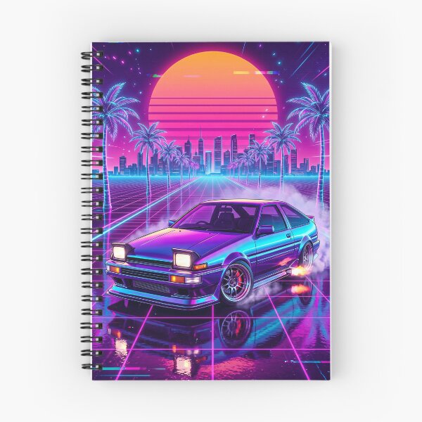 Item preview, Synthwave JDM Pop Up Headlight Drifter Graphic Design designed and sold by RevUpDesign.