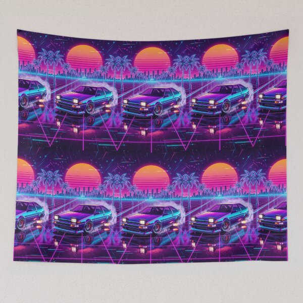Item preview, Synthwave JDM Pop Up Headlight Drifter Graphic Design designed and sold by RevUpDesign.