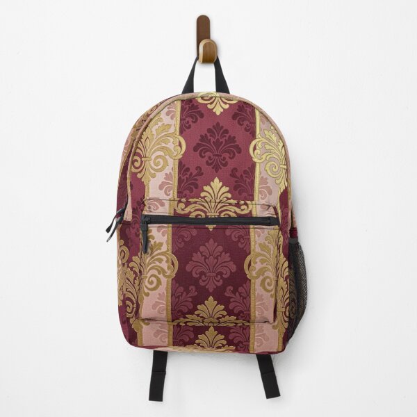Item preview, Burgundy & Mauve Striped Gold Damask designed and sold by DesignsByPrnces.