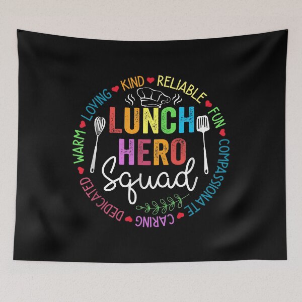 Item preview, Lunch Hero Squad Colorful School Cafeteria Worker designed and sold by SiarheiYur.