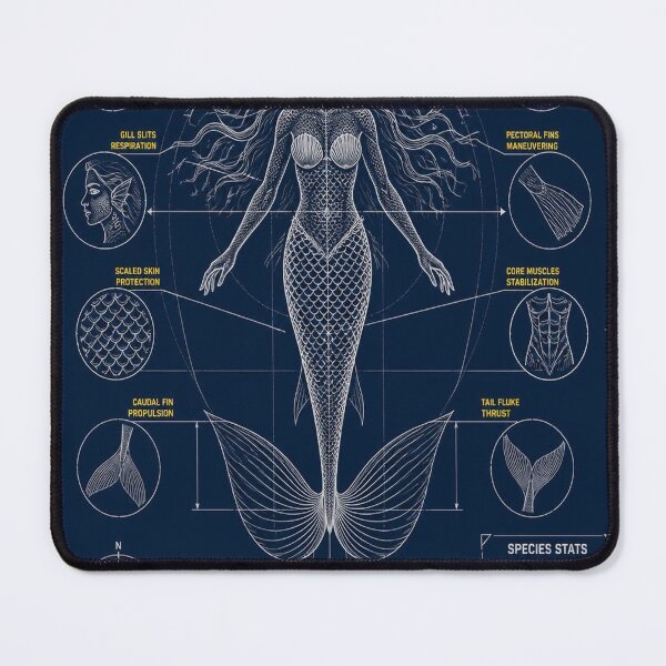 Item preview, Mermaid Blueprint designed and sold by SunnyDesign82.