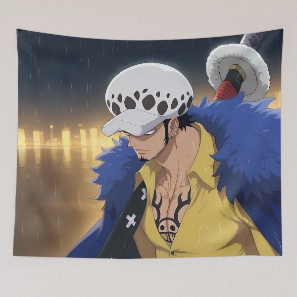 Item preview, Trafalgar Law One Piece Rainy Harbor Standoff designed and sold by ManuelOpito.