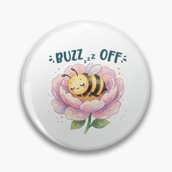 Item preview, Buzz zzz Off Funny Sleepy Bee Cartoon designed and sold by stylishdzign.